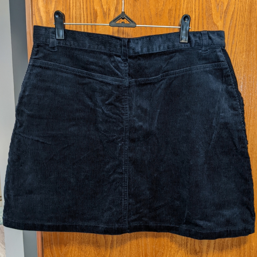 NWOT Monki A-Line Cord Mini Skirt, EU Size 44/US 12 - Picture 6 of 9